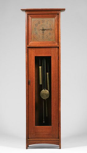 L&JG Stickley Grandfather Clock c1910
