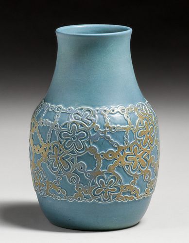 Overbeck Pottery Hand-Carved Vase after 1915