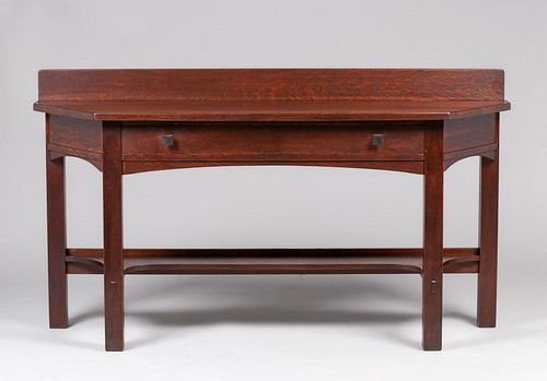 Rare Limbert #1111 One-Drawer Sofa Table c1910