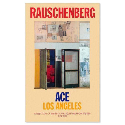 Robert Rauschenberg (1925-2008), Vintage Poster (38" x 60") from 1989 with Letter of Authenticity.