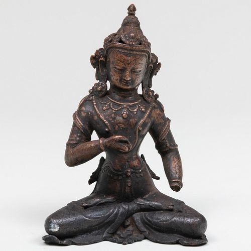 Nepalese Copper Figure of a Bodhisattva 