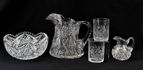 COLLECTION OF CUT GLASS