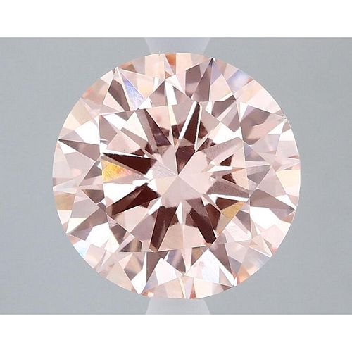 3.00 ct, Intense Pink/VS1, Round cut IGI Graded Lab Grown Diamond