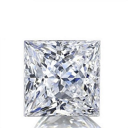 3.77 ct, E/VS2, Princess cut GIA Graded Lab Grown Diamond