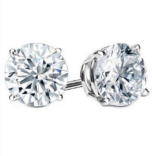 6.26 carat diamond pair, Round cut Diamonds GIA Graded 