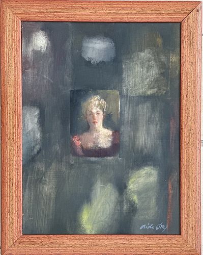 AIDA GREY, oil on canvas board