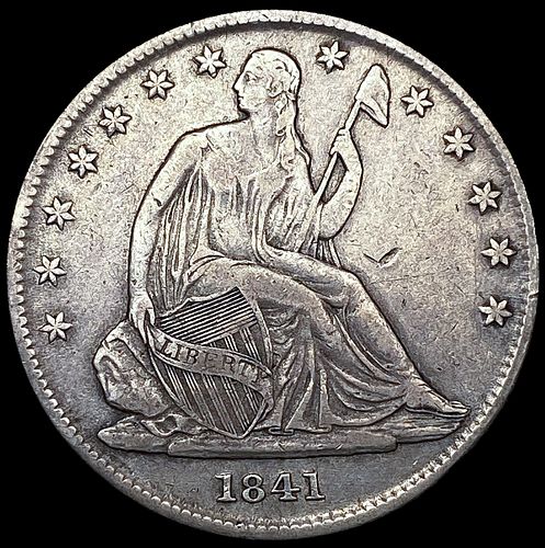 1841-O Seated Liberty Half Dollar LIGHTLY CIRCULAT