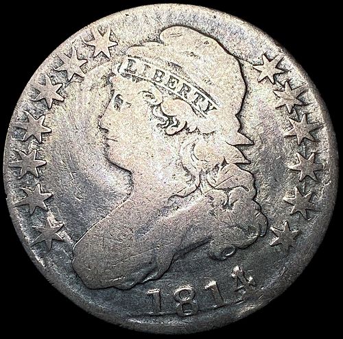 1814/13 Capped Bust Half Dollar NICELY CIRCULATED