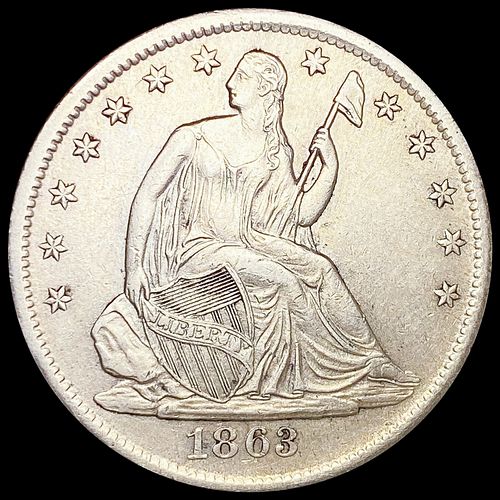 1863-S Seated Liberty Half Dollar UNCIRCULATED