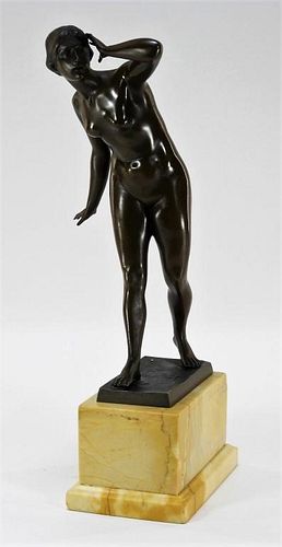 Wilhelm Andreas Bronze Sculpture of Female Nude