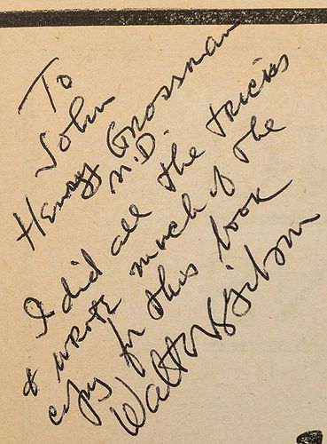 Two Inscribed and Signed Volumes.