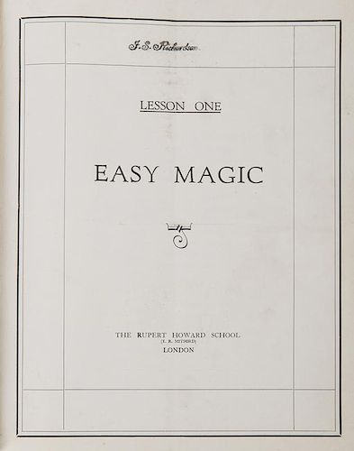 The Rupert Howard Course in Magic.