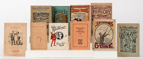 Nine Antiquarian Booklets on Parlor Conjuring and Related Arts.
