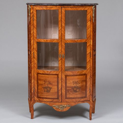 Louis XV Ormolu-Mounted Tulipwood and Kingwood Marquetry Bibliothèque, Stamped L. Boudin