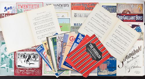 ANTIQUE COLLECTION OF "MARCH" SHEET MUSIC