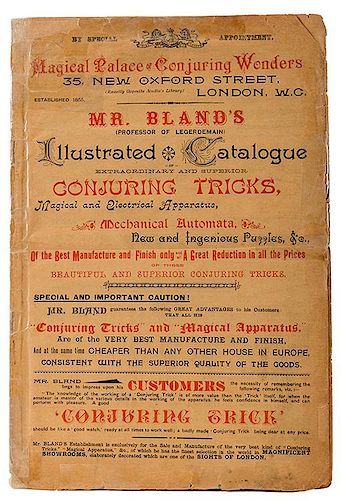 Mr. Bland’s Illustrated Catalogue of Conjuring Tricks.