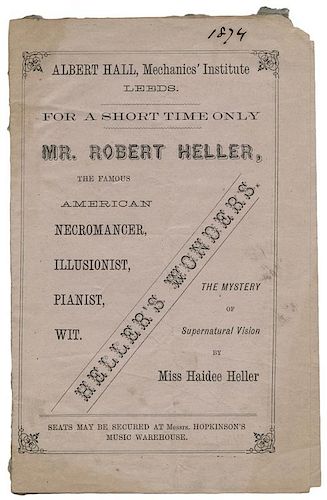 Albert Hall Program. Heller’s Wonders.