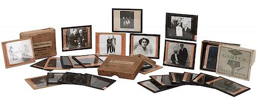 Collection of Lantern Slides from Houdini’s Spiritualism Lecture.