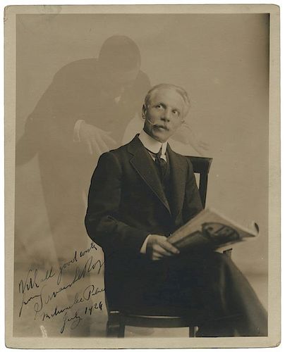 Spirit photograph of Servais LeRoy, Inscribed and Signed.