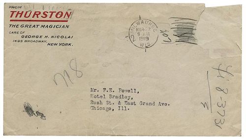 Autograph Letter Signed, “Howard Thurston,” to Frederick Eugene Powell.