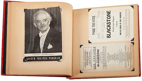 Two Scrapbooks of Harry Blackstone Ephemera.