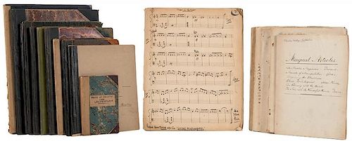 Collection of Scrapbooks and Sheet Music Kept by Collins.