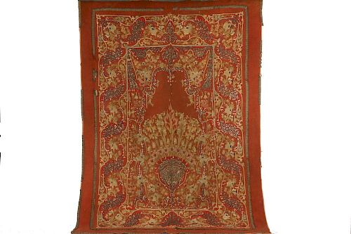 OTTOMAN EMBROIDERED MIHRAB TEXTILE
