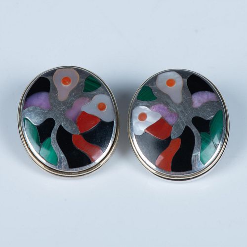 Eric Grossbardt Multi Colored Gemstone Earrings