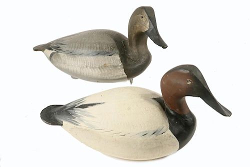 PAIR OF SIGNED WARD BROS. DUCK DECOYS