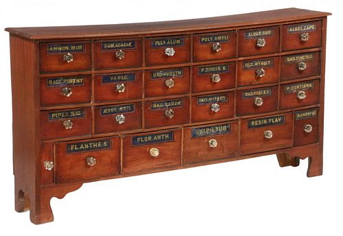 19TH C. APOTHECARY CABINET