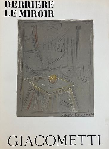 Alberto Giacometti - Cover from Derriere le Miroir No. 65 (After)