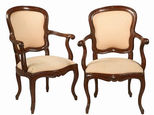 PAIR OF LOUIS XIV ARMCHAIRS
