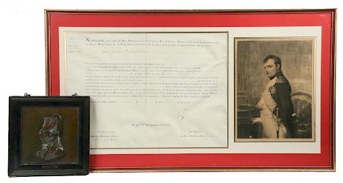 1812 DOCUMENT SIGNED BY NAPOLEON AS EMPEROR