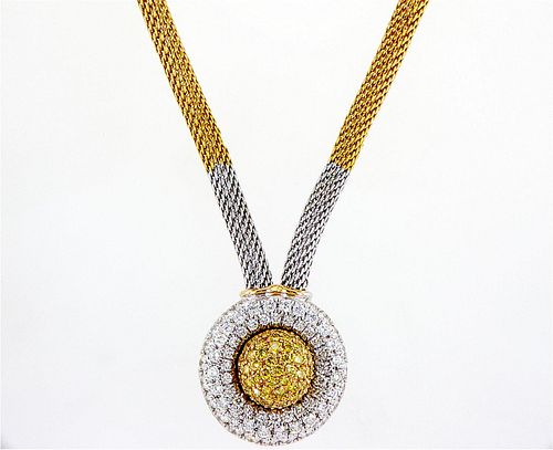 18kt White Gold 4.55ctw Diamond Collar