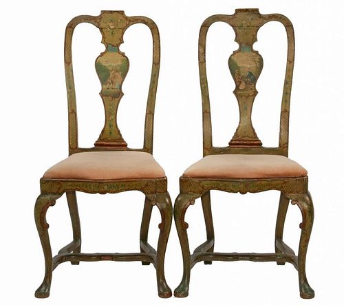 PAIR OF EARLY 'SCENE CHAIRS'