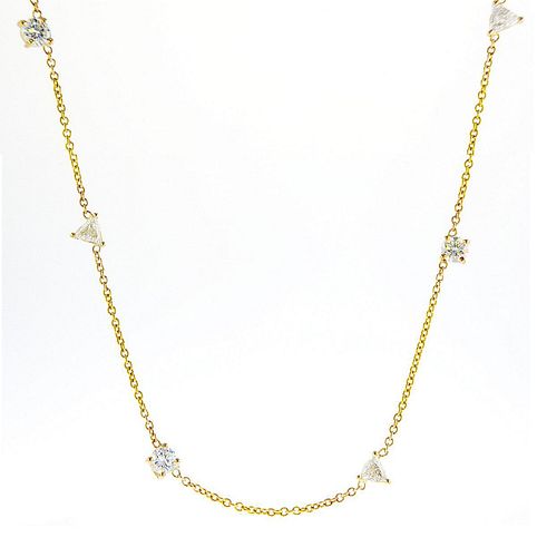 14kt Yellow Gold 1.81ctw Diamond Necklace