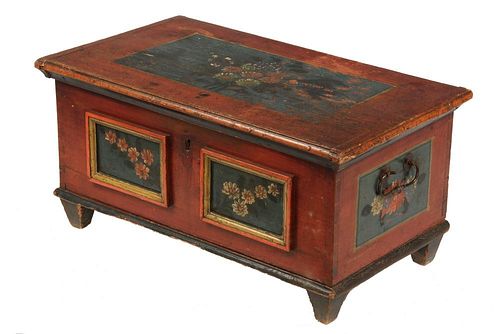DIMINUTIVE PAINTED CHEST