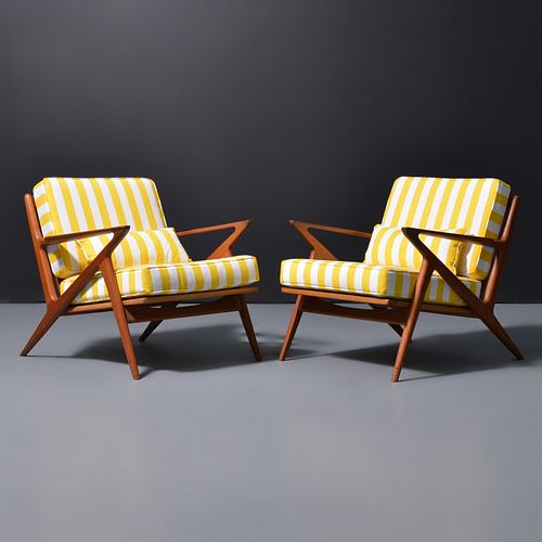 Pair of Poul Thorsbjerg Jensen Z Lounge Chairs