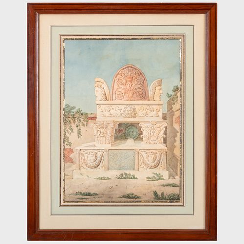 Charles Percier (1764-1838): Architectural Fragments; and A Crypt