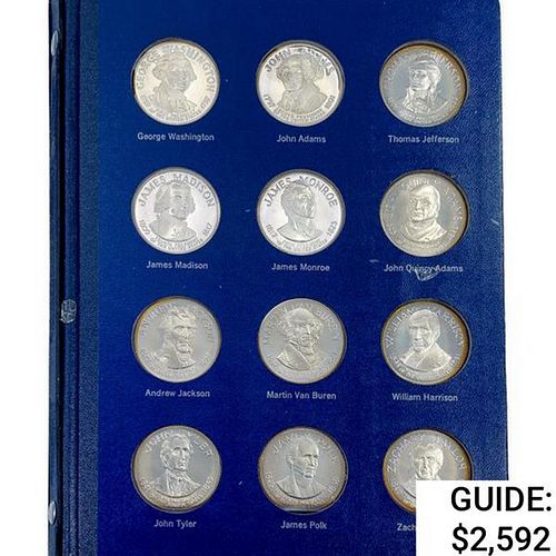 1970 Presidential Sterling Silver Rounds Set[36 Co