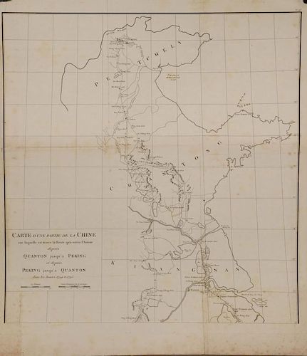 VERY RARE EARLY FRENCH MAP OF CHINA