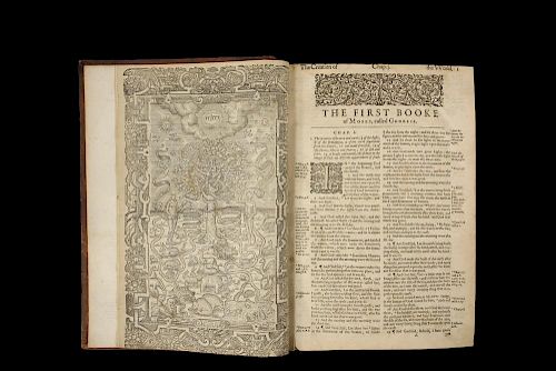 1632 KING JAMES BIBLE, NAPOLEONIC WAR BOOTY