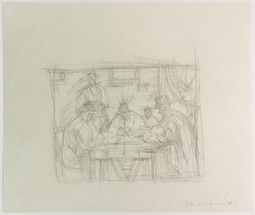Alberto Giacometti - Copia dai "Giucatori di Carte" di Cezanne (After)