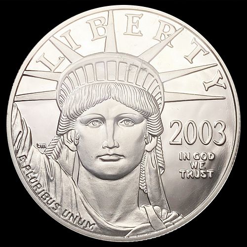 2003-W 1oz Platinum $100 Liberty CLOSELY UNCIRCULA