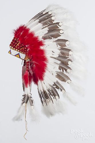 Native American war bonnet style contemporary head