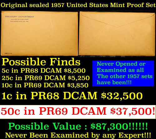 Original sealed 1957 United States Mint Proof Set