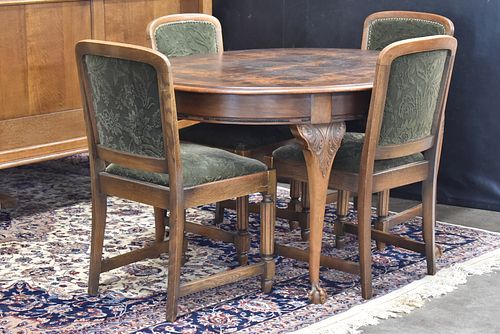 OVAL TABLE AND CHAIRS SET