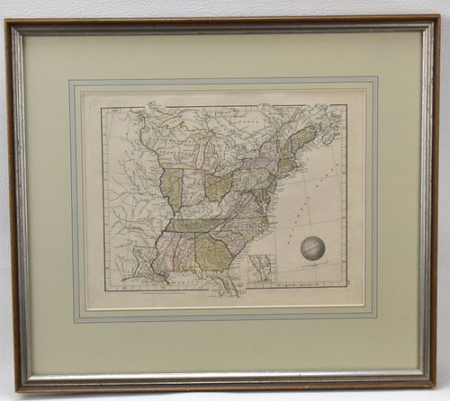 A & S ARROWSMITH 1825 UNITED STATES MAP 