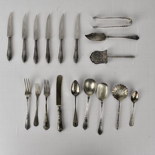 Antique Silver and Silver Handle Tableware