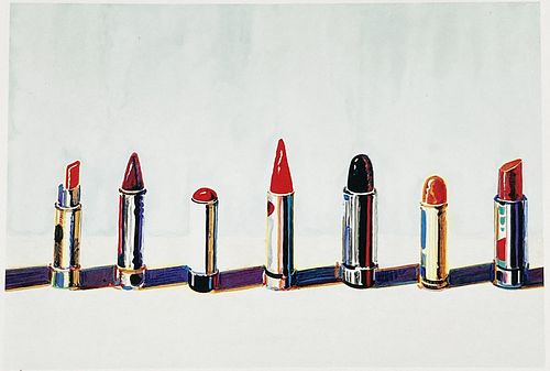 Wayne Thiebaud - Seven Lipsticks
